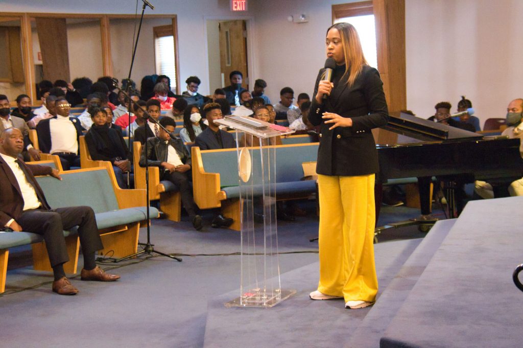 Speaker Teaching at a Church Services